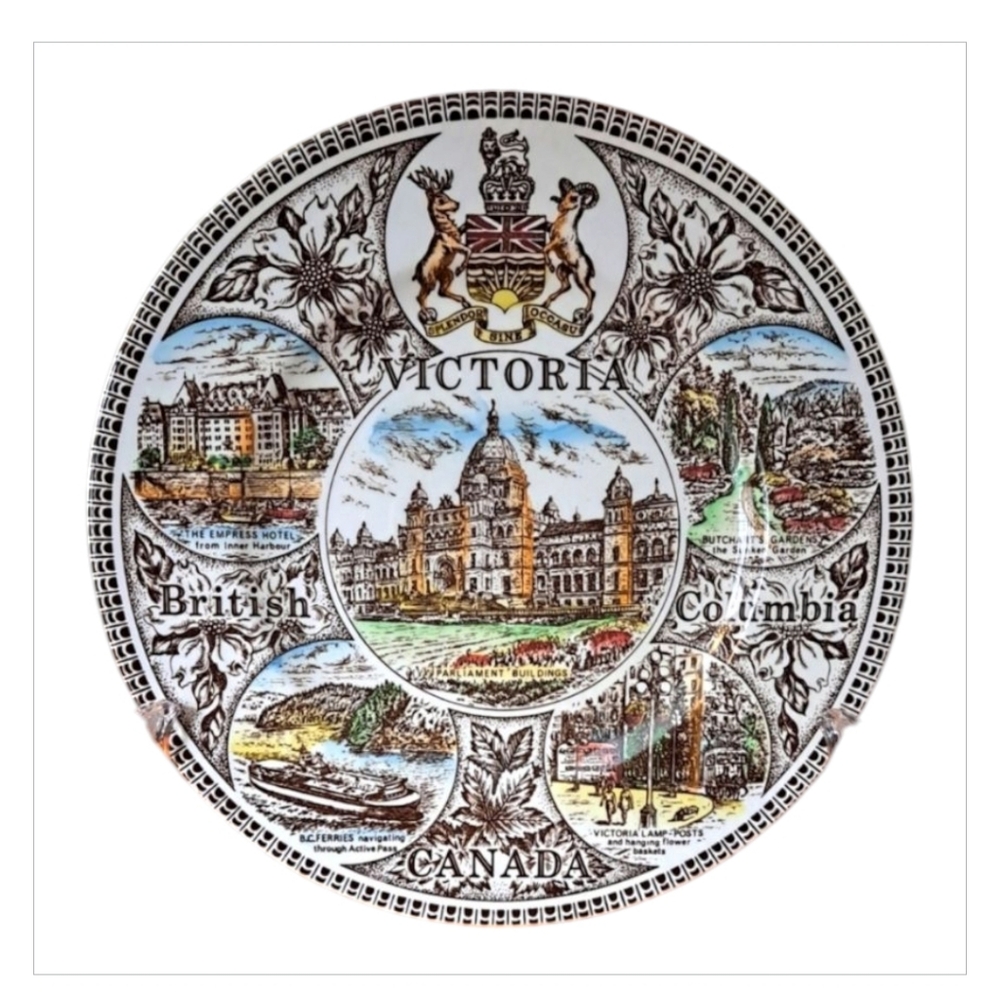 Victoria British Columbia Souvenir Plate